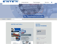 Tablet Screenshot of entex.de